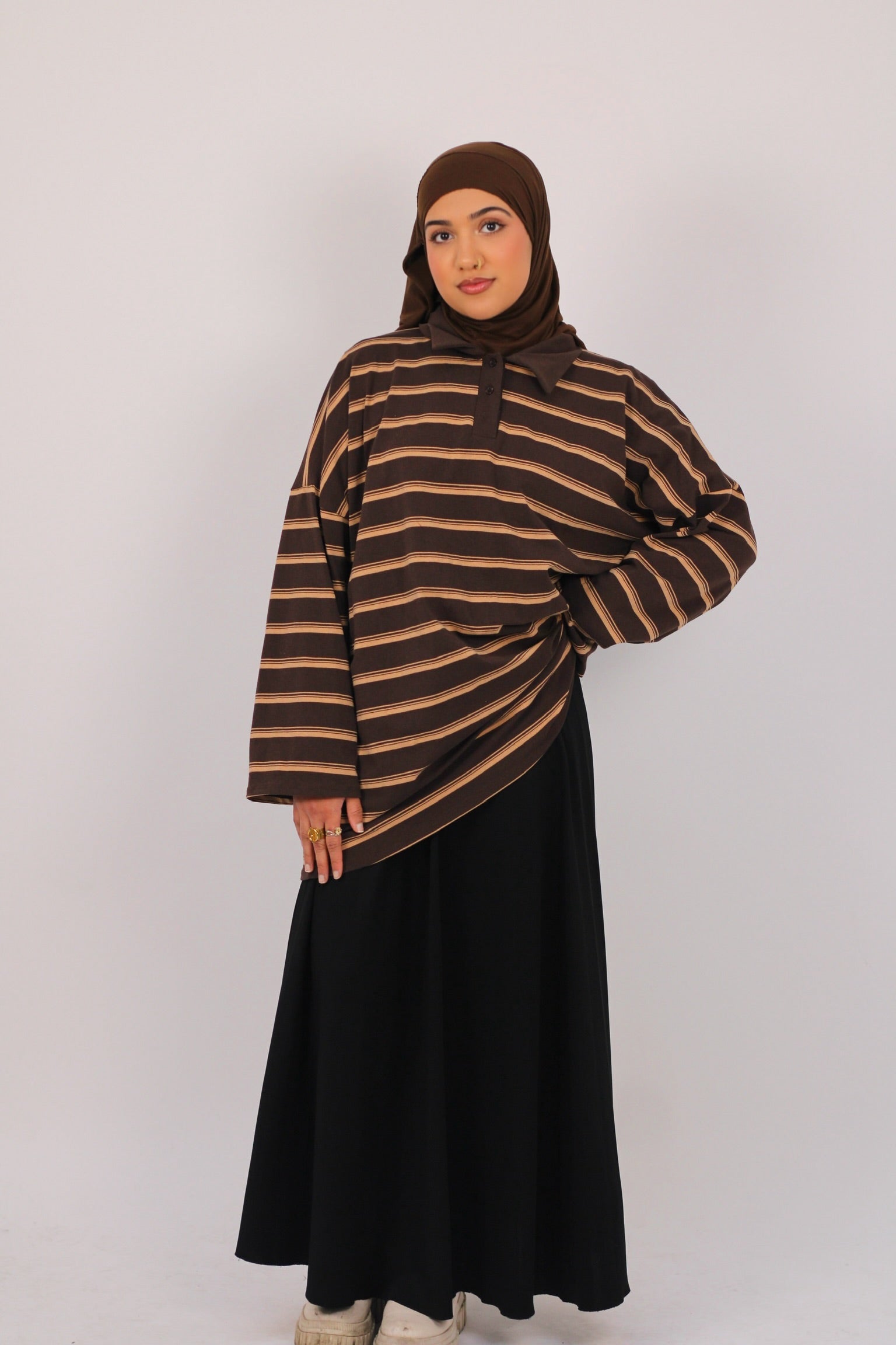 Polo rayures - choco