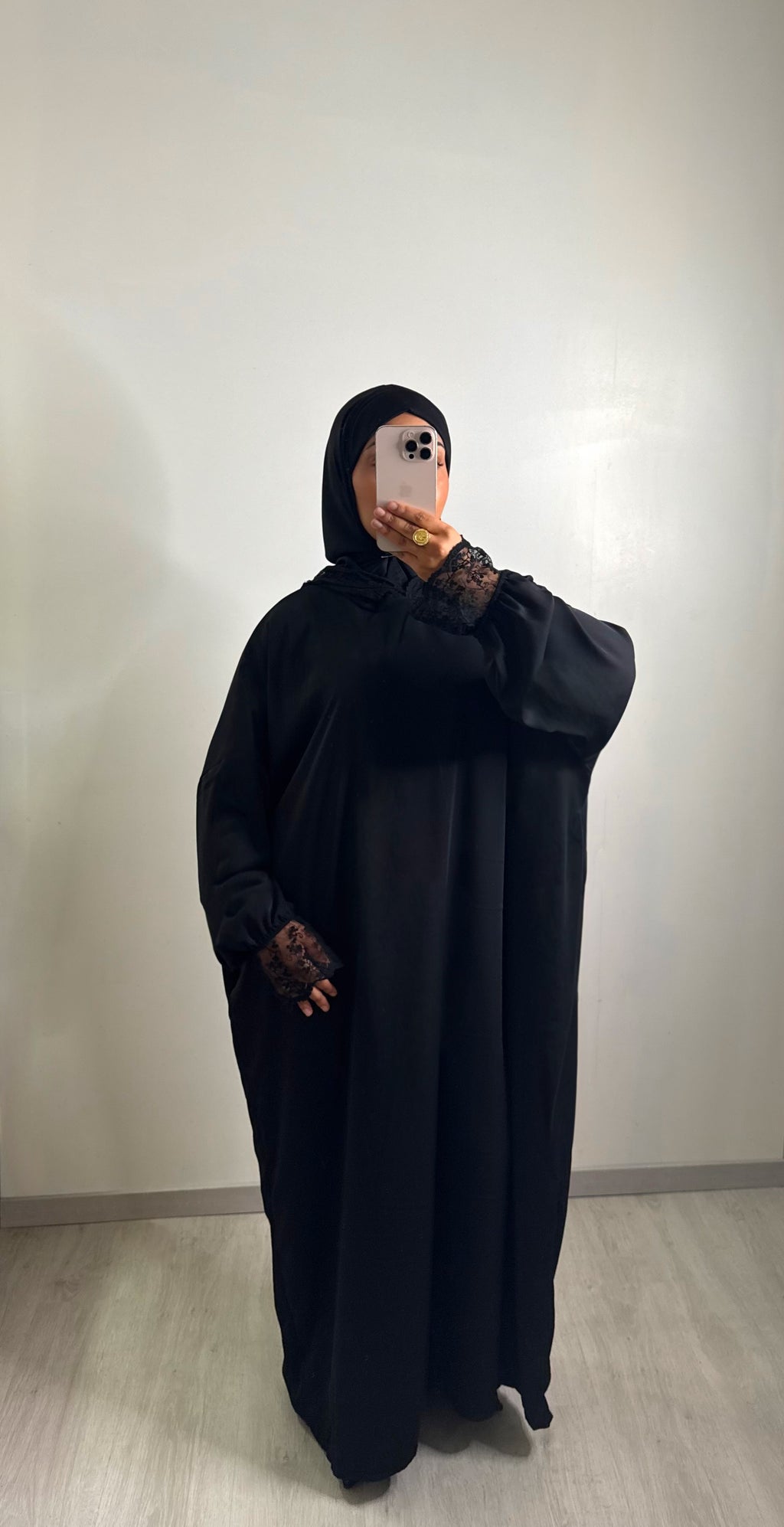 Robe de prières dentelle - Noir