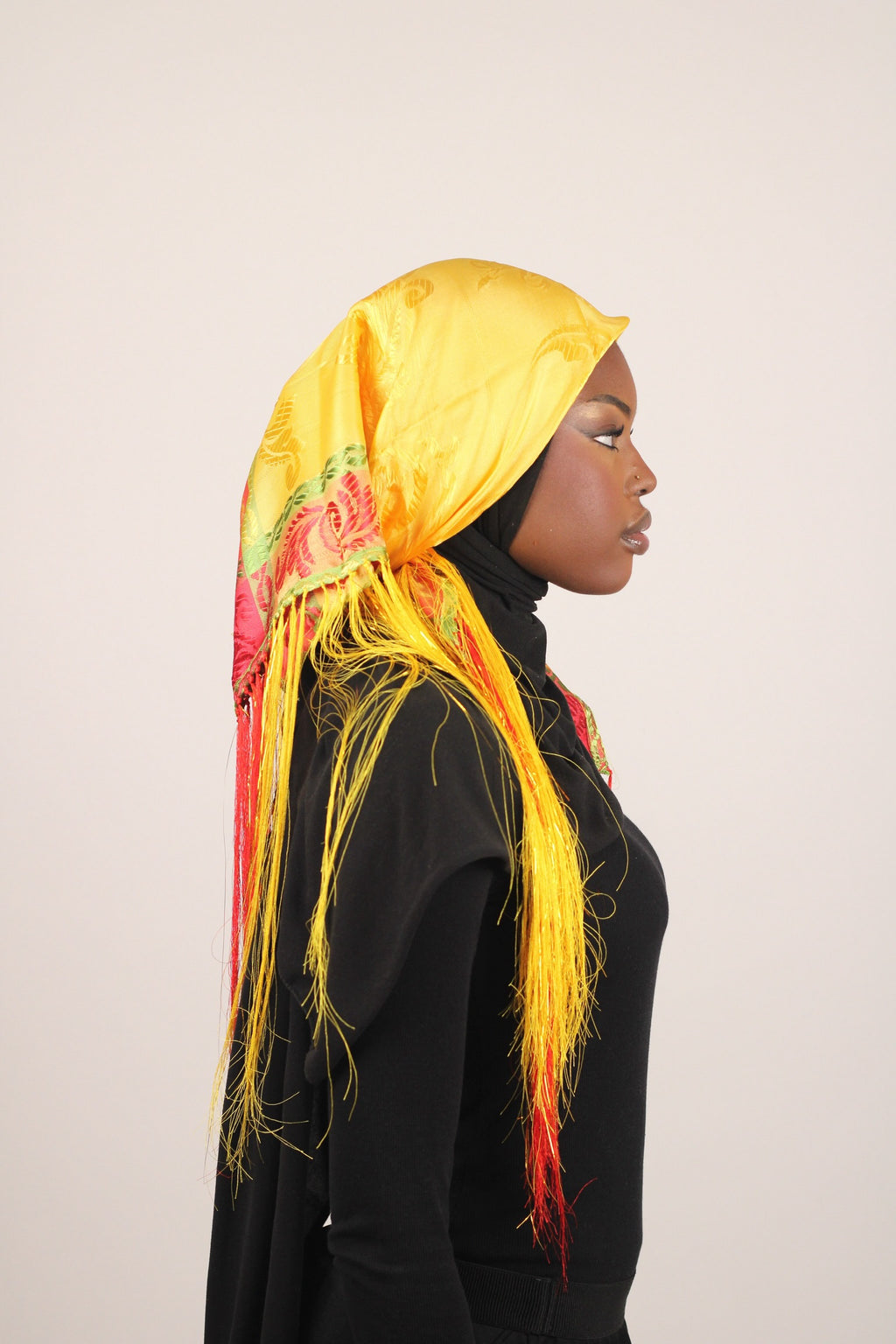 Carré De Soie Amazigh - Jaune