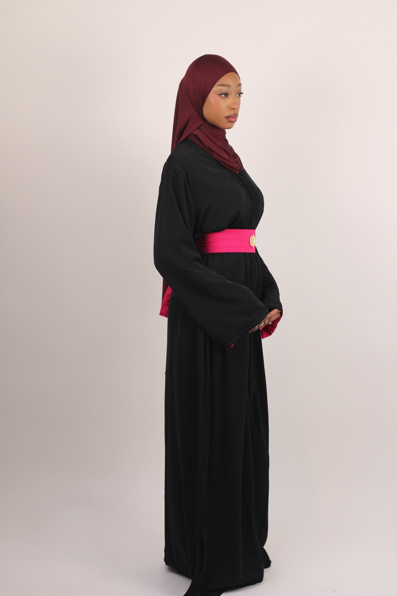 Kaftan Signature - Noir et Rose