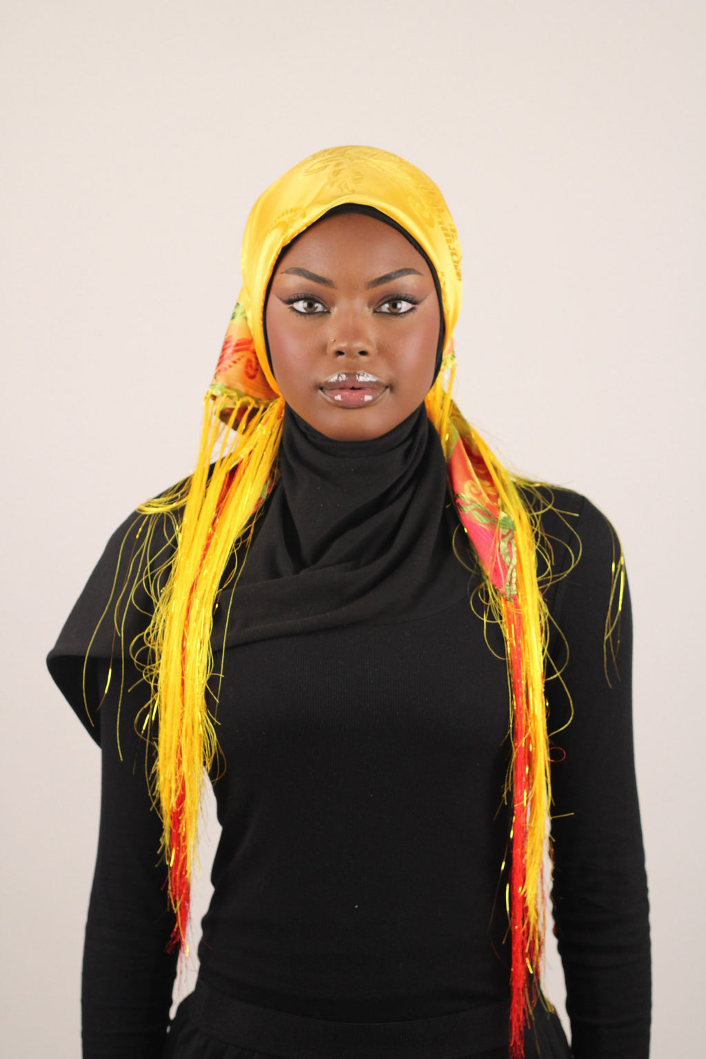 Carré De Soie Amazigh - Jaune