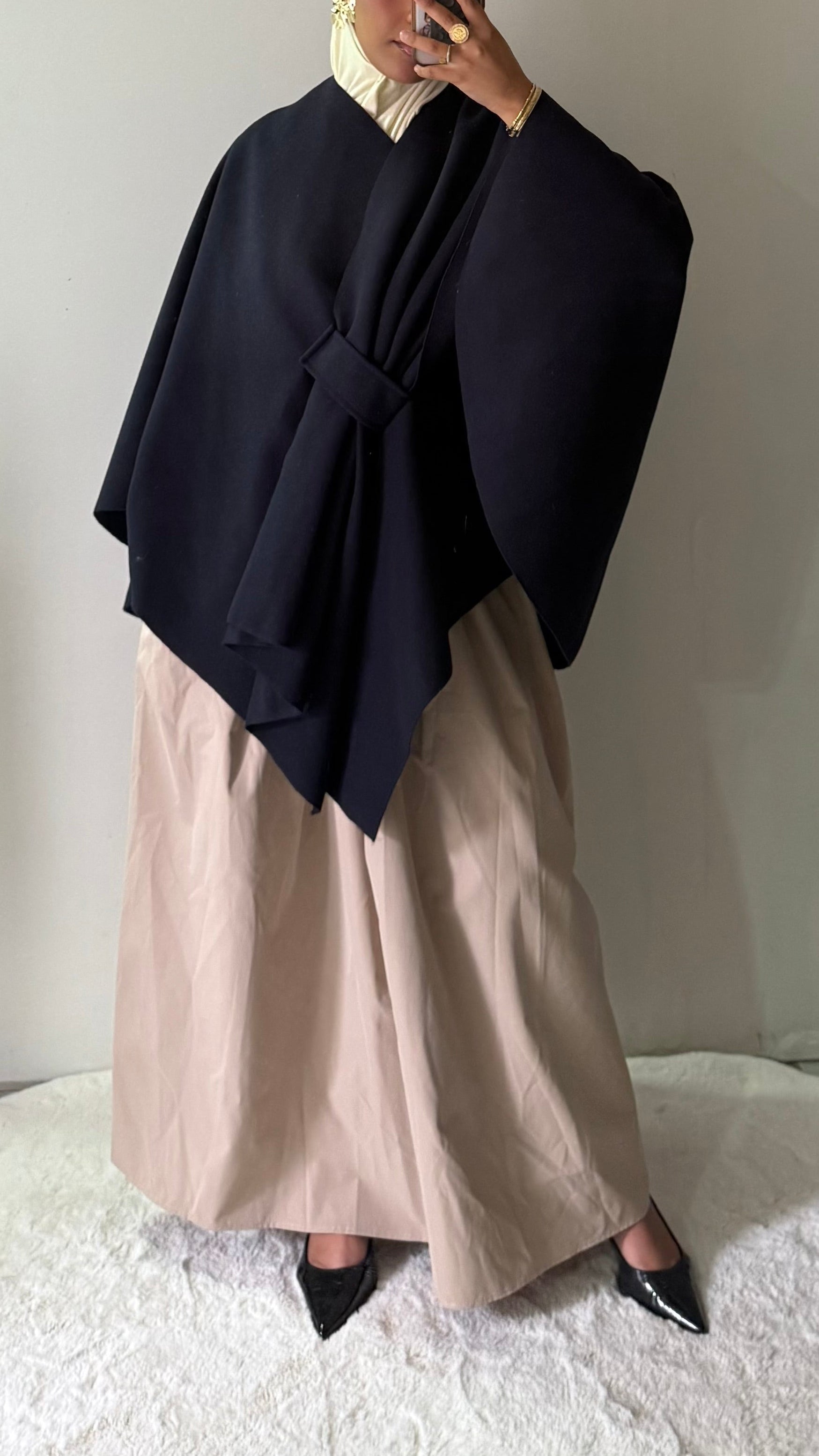 Jupe trapèze - Beige