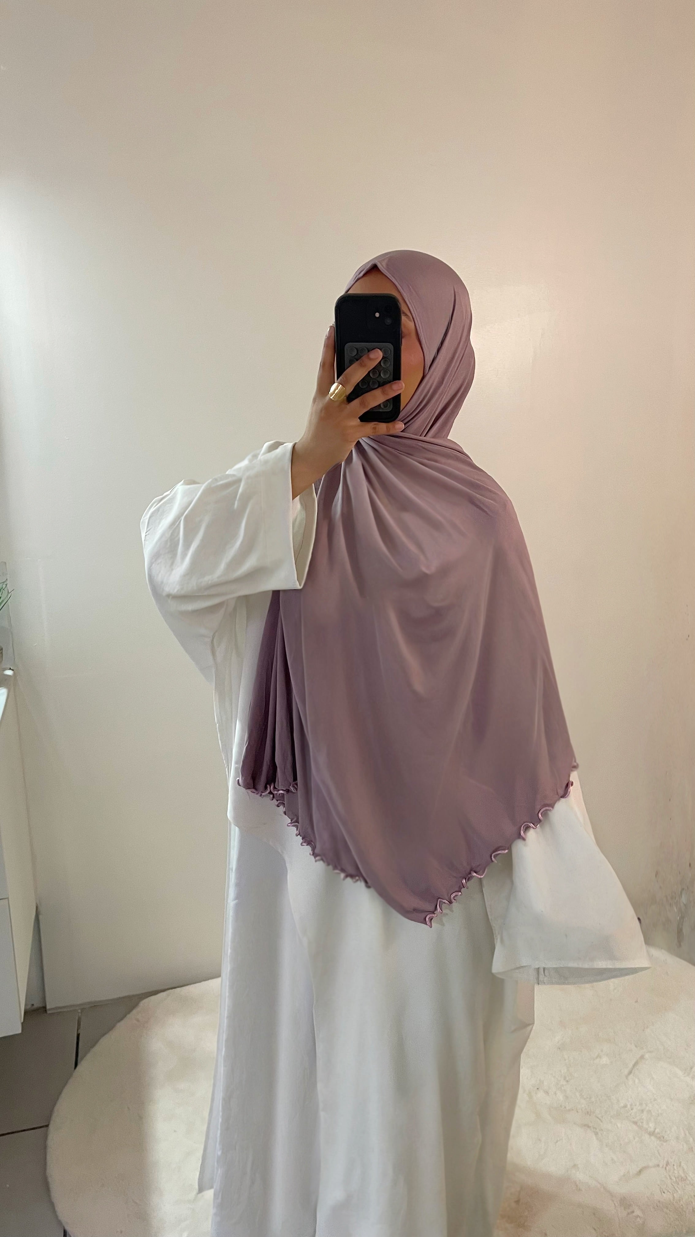 Foulard Jersey Premium - Lilas