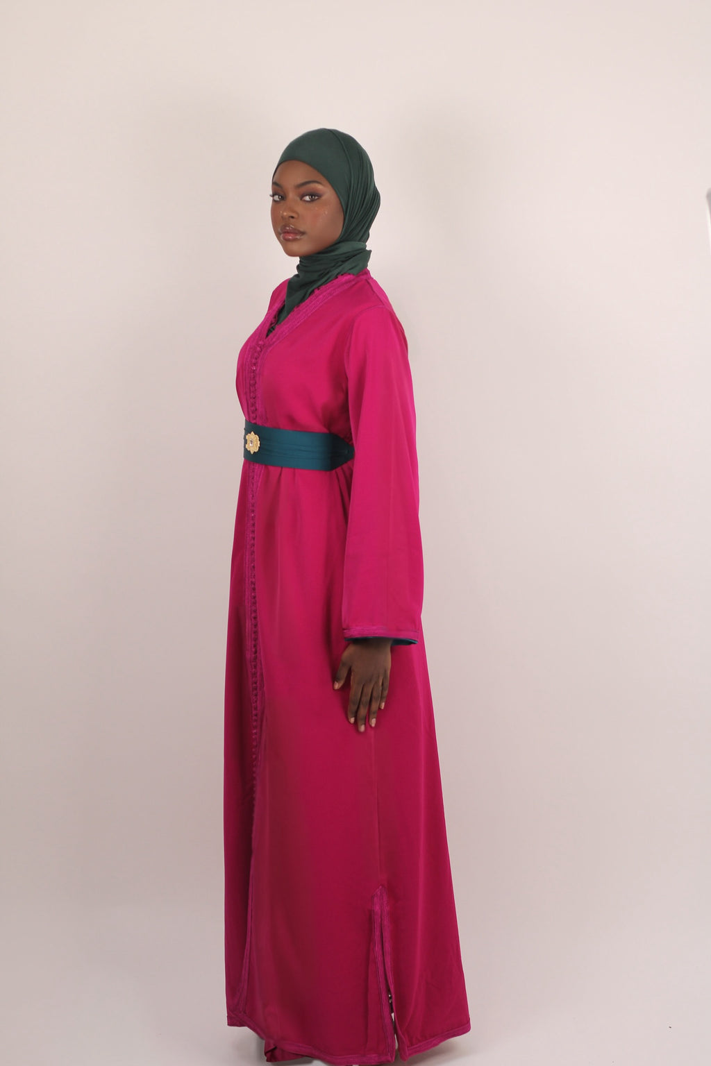 Kaftan Signature - Rose et Vert