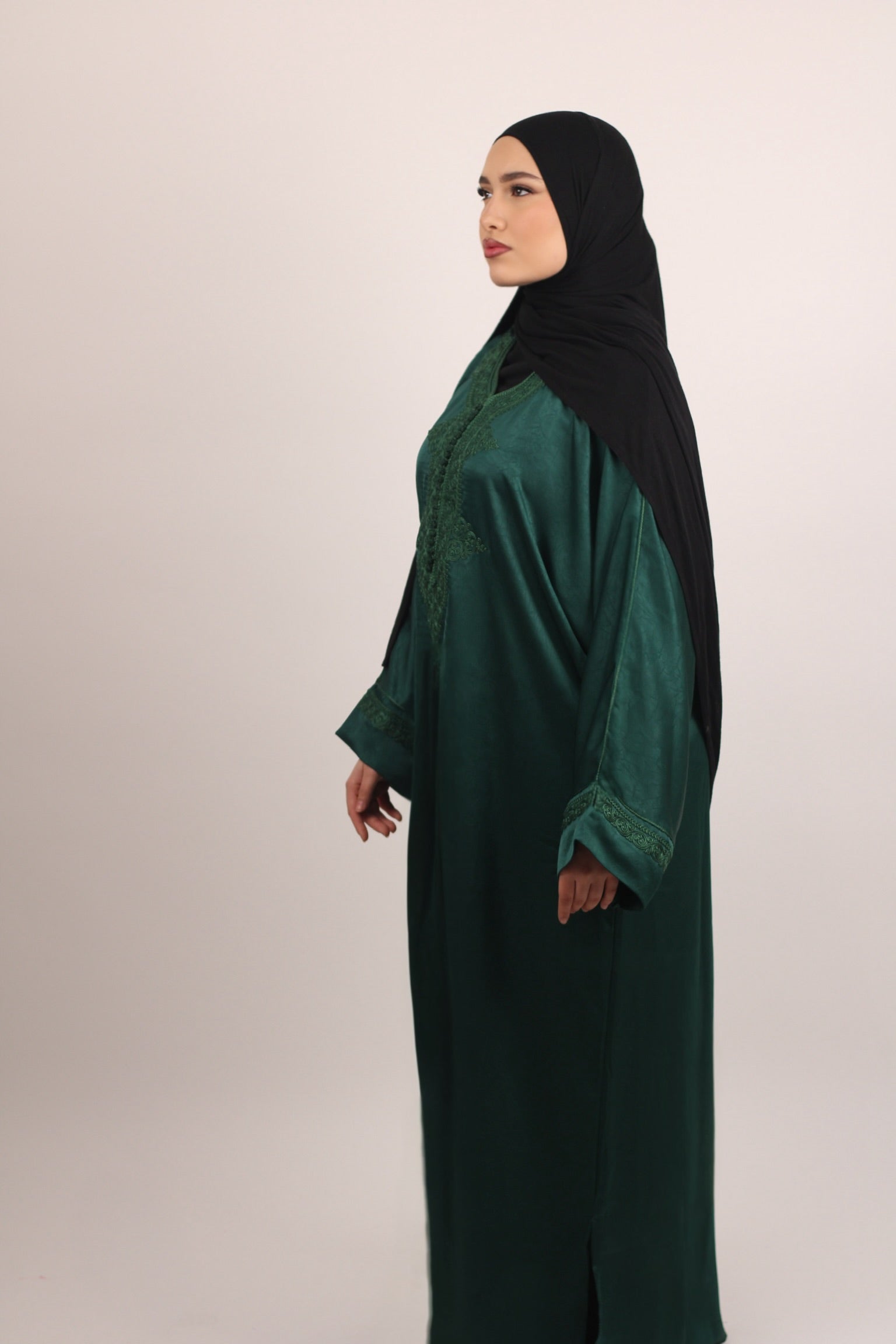 Gandoura Traditionnelle - Vert bouteille