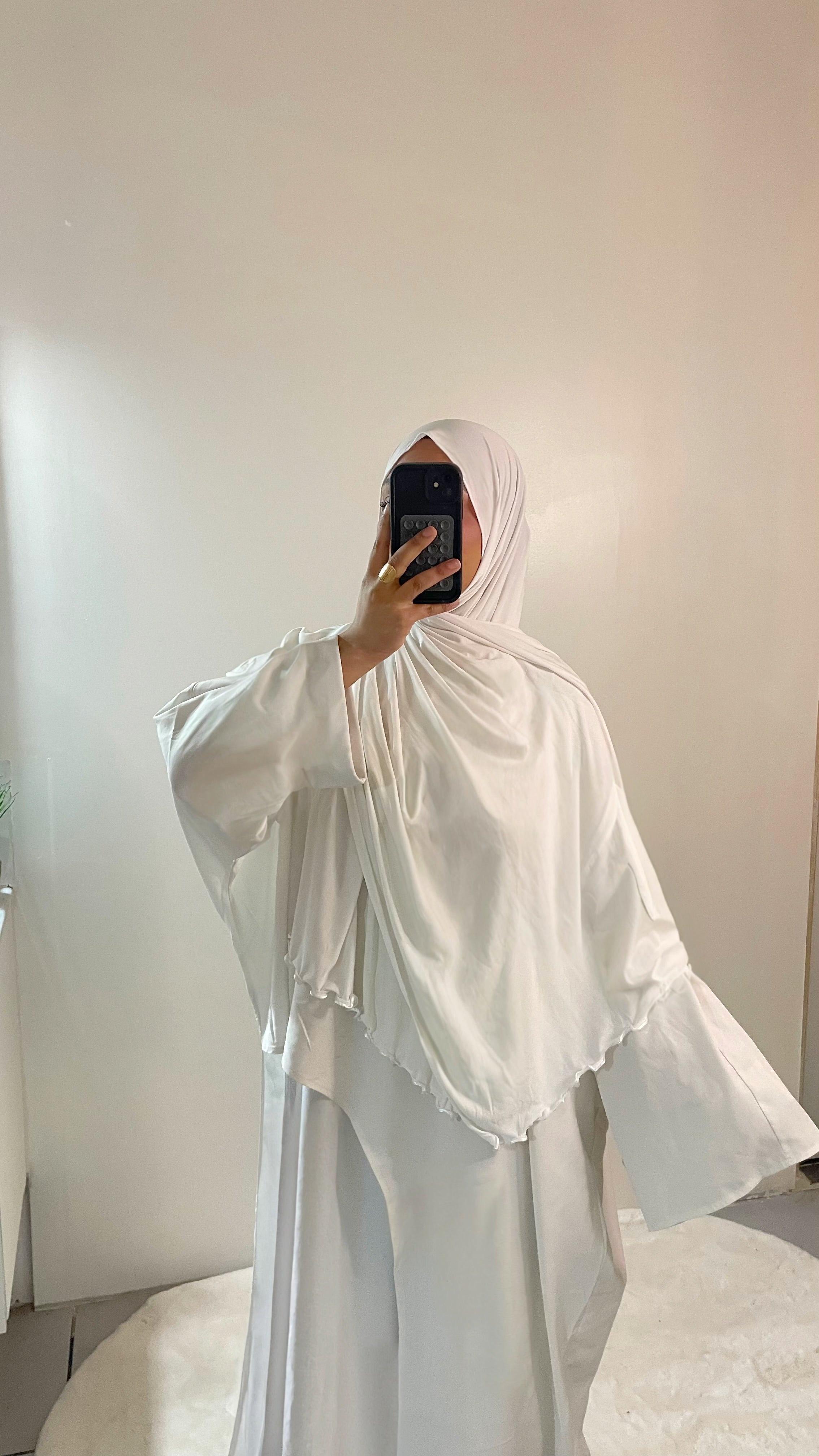 Foulard Jersey Premium - Blanc