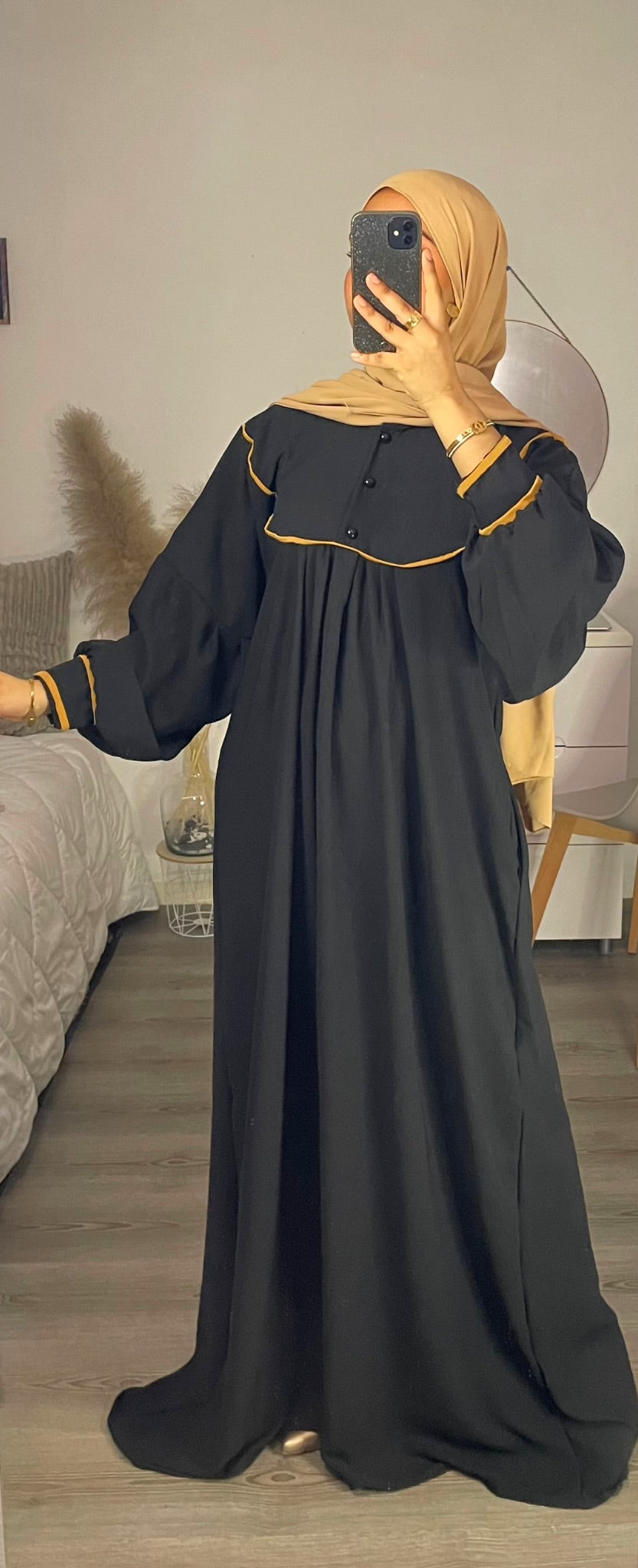 Abaya Fleur de Minuit
