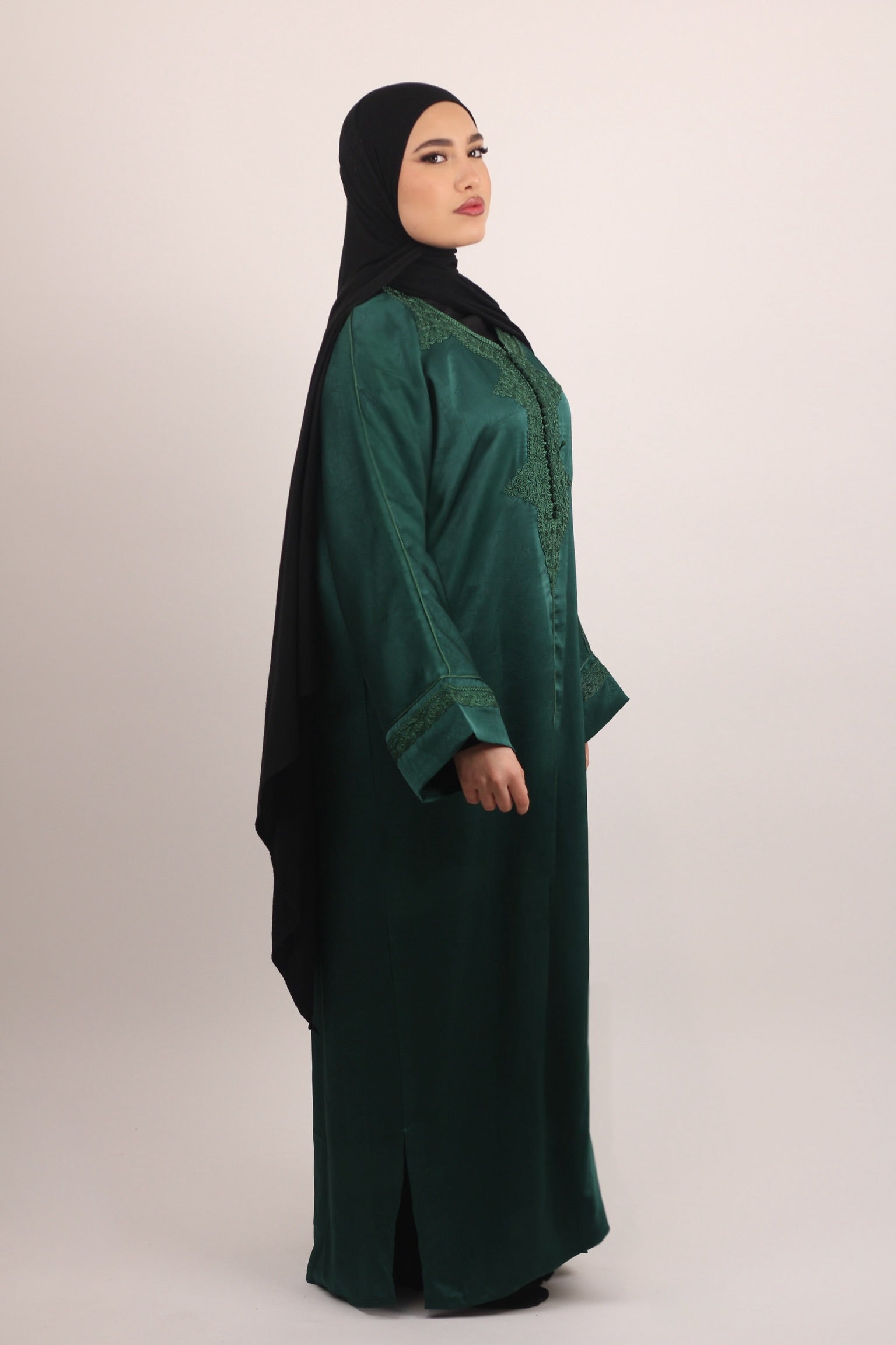 Gandoura Traditionnelle - Vert bouteille