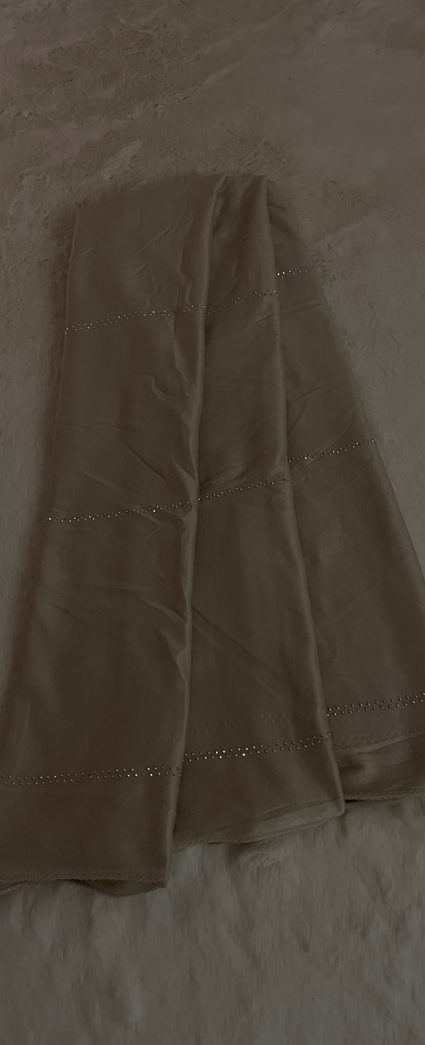 Foulard à strass - Beige