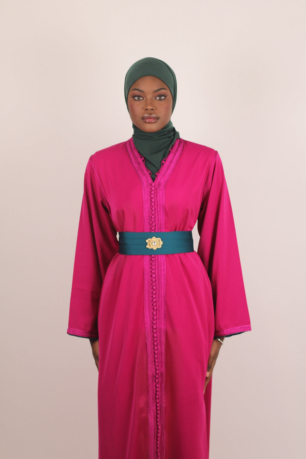Kaftan Signature - Rose et Vert