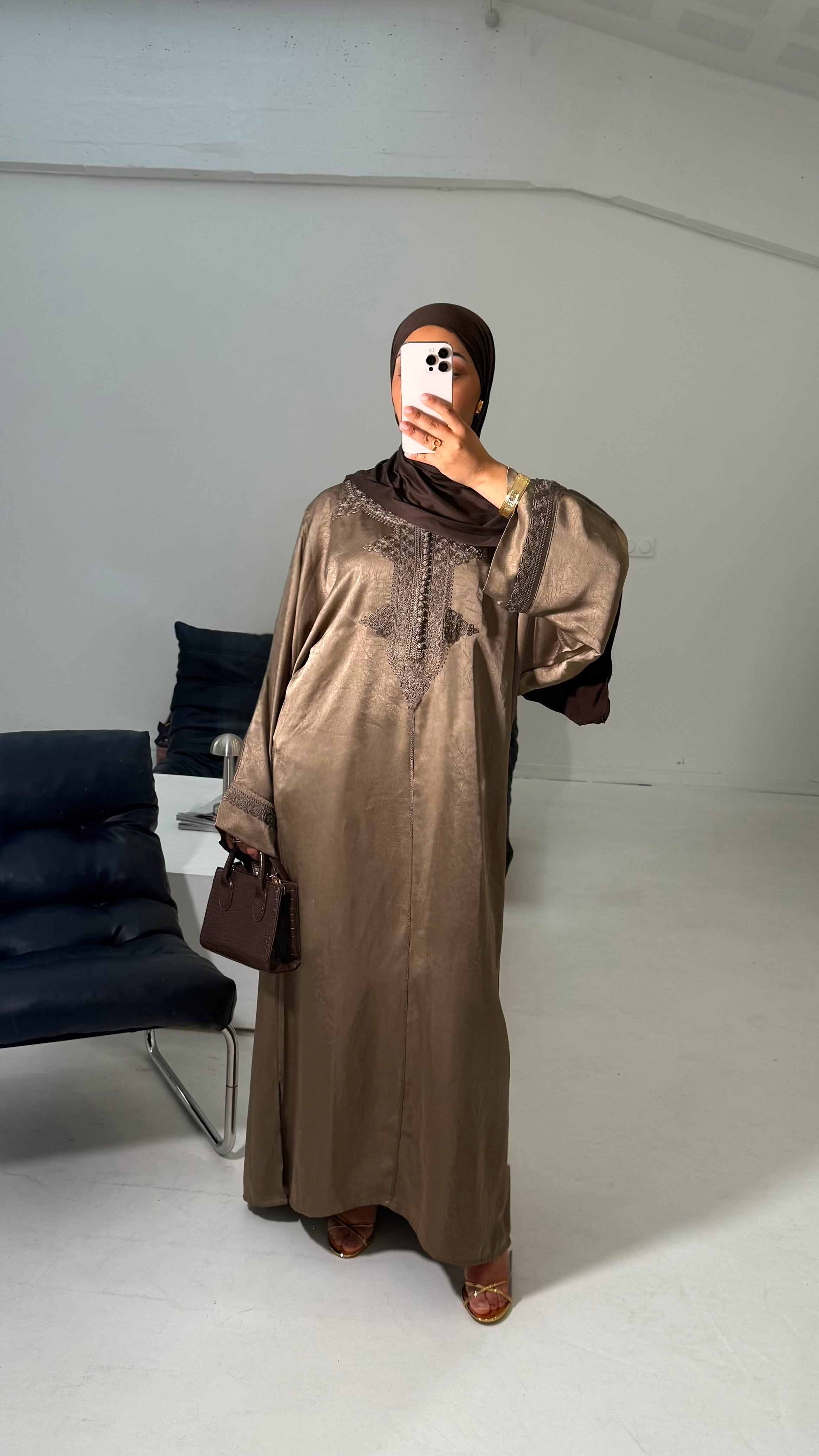 Gandoura Traditionnelle - Taupe