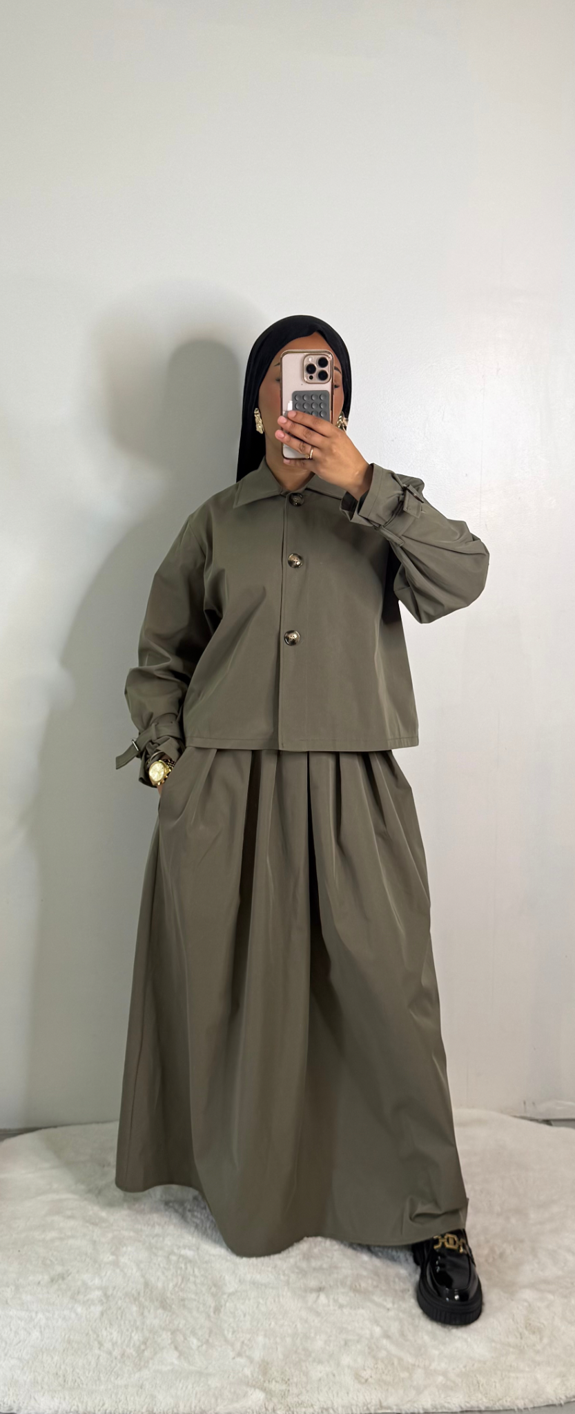 Ensemble trench - Kaki