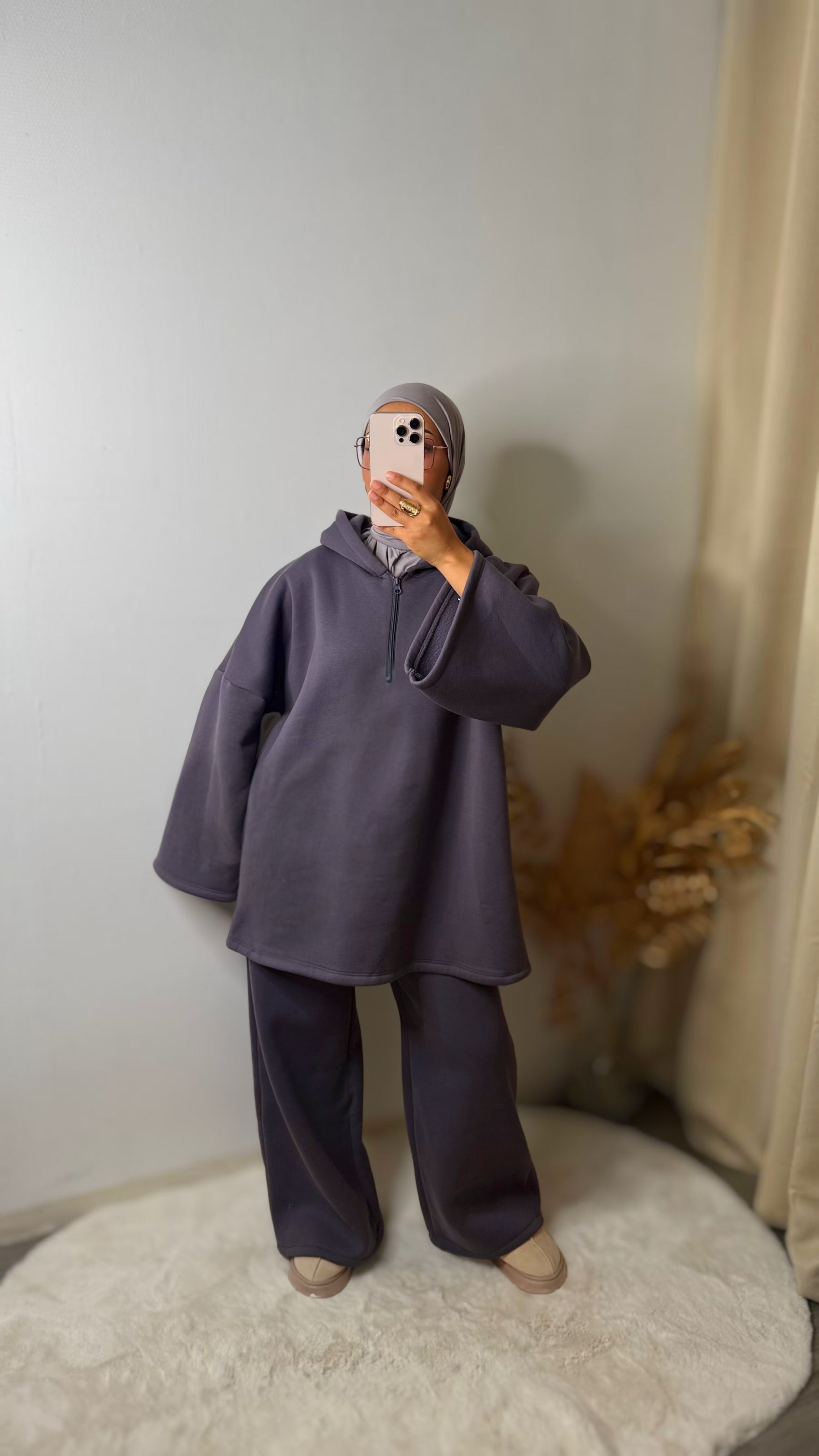 ENSEMBLE À CAPUCHE – GRIS