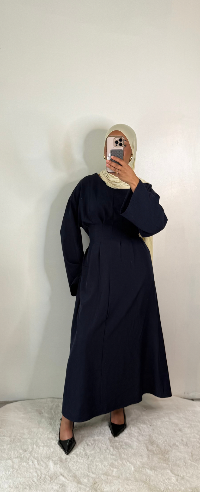 Robe cintrée - Bleu marine